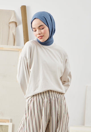 Bamboo Hijab Deep Blue