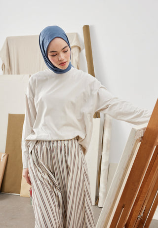 Bamboo Hijab Deep Blue