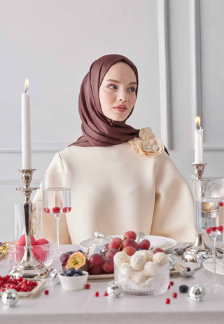 Shimmering Hijab Damson Purple