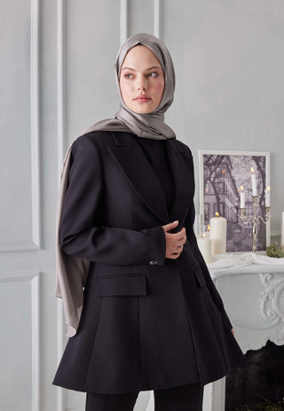 Shimmering Hijab Smoke Gray