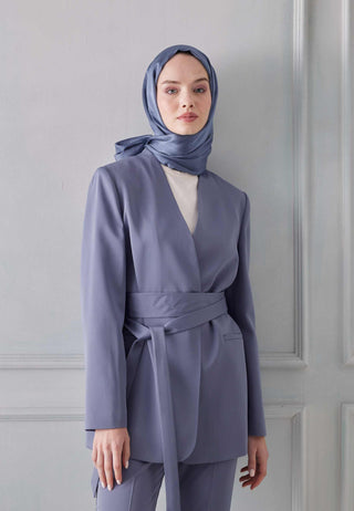 JANJANLI ŞAL GÖK MAVİ