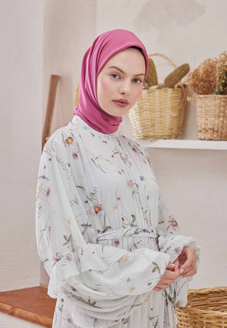 Medina Silk Scarf Vintage Rose