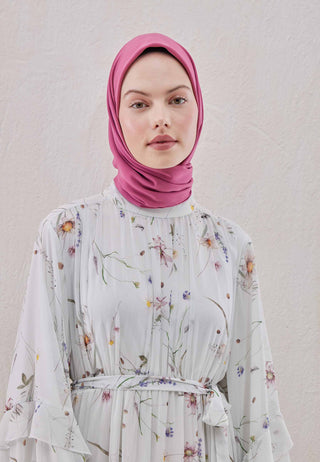 MEDİNE İPEĞİ EŞARP VINTAGE ROSE