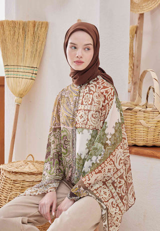 MEDİNE İPEĞİ EŞARP AĞAÇ KABUĞU