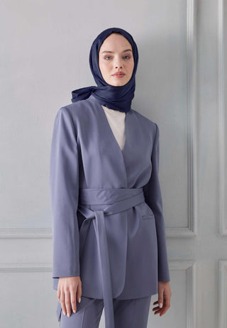 Shimmering Hijab Navy Blue