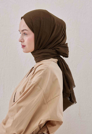 Bamboo Hijab Chocolate Brown