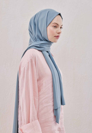 MEDİNE İPEĞİ ŞAL AÇIK MAVİ