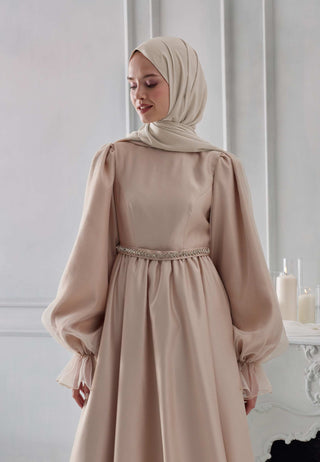 Medina Silk Hijab Beige