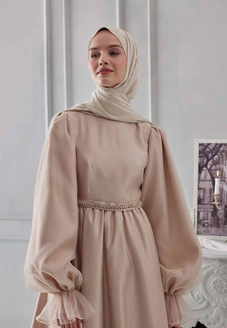 Medina Silk Hijab Beige