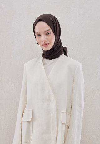 Medina Silk Hijab Bitter Brown