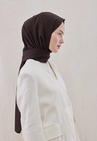Medina Silk Hijab Bitter Brown