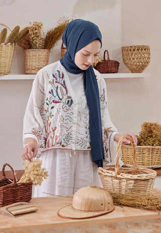 MEDİNE İPEĞİ ŞAL GECE MAVİSİ