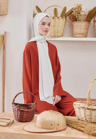 MEDİNE İPEĞİ ŞAL KIRIK BEYAZ