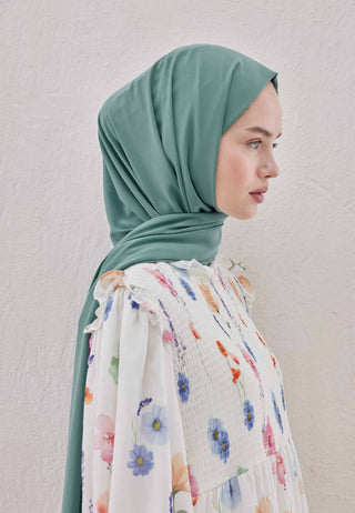 MEDİNE İPEĞİ ŞAL MİNT YEŞİLİ