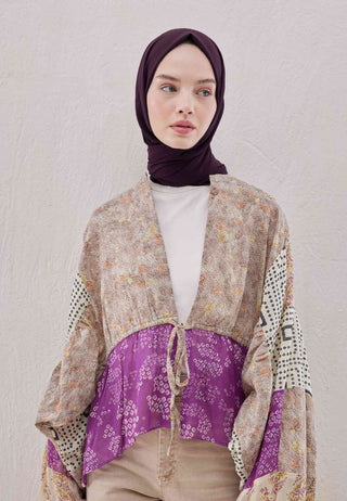 Medina Silk Hijab Purple