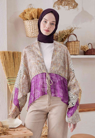 Medina Silk Hijab Purple