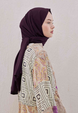 Medina Silk Hijab Purple