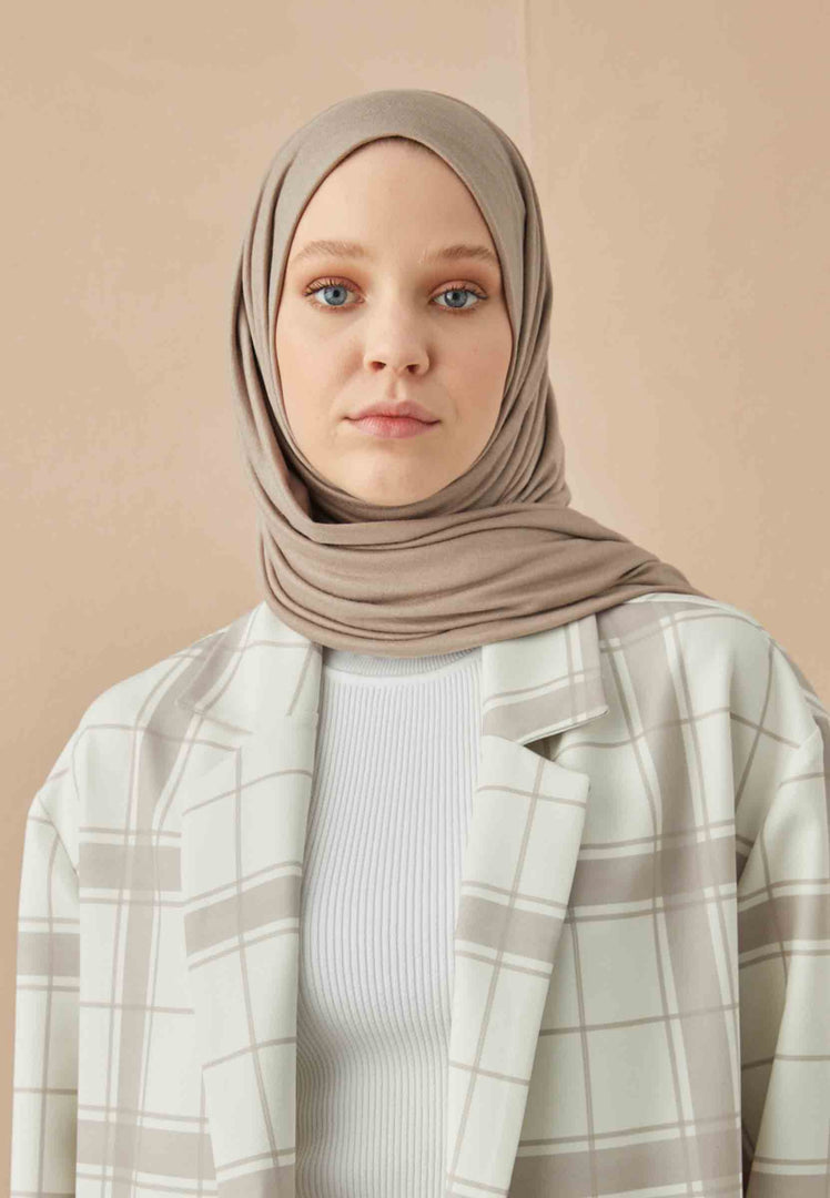 Jersey Hijab Pebble