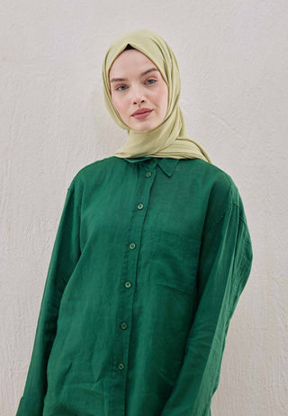 MEDİNE İPEĞİ ŞAL UÇUK YEŞİL