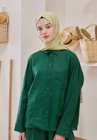 MEDİNE İPEĞİ ŞAL UÇUK YEŞİL