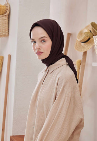 Medina Silk Scarf Deep Eggplant