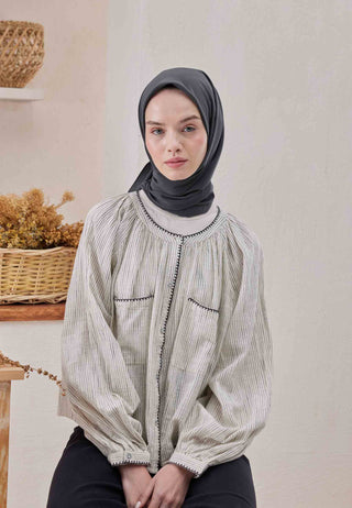 MEDİNE İPEĞİ EŞARP ANTRASİT