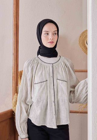 MEDİNE İPEĞİ EŞARP SİYAH