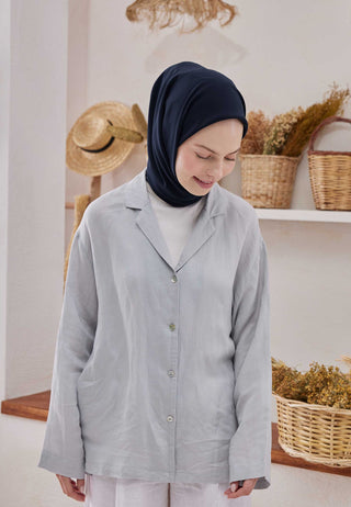 MEDİNE İPEĞİ EŞARP LACİVERT