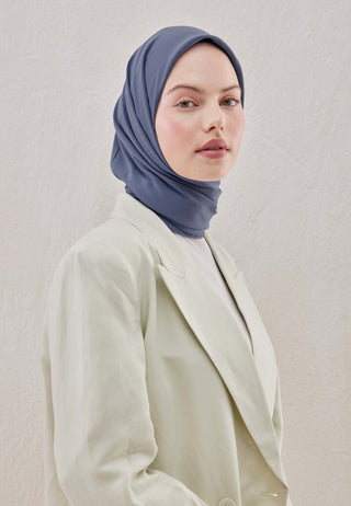 MEDİNE İPEĞİ EŞARP KOT MAVİ