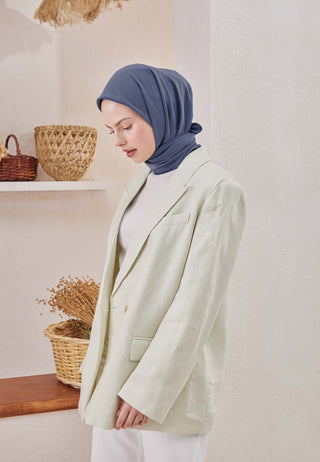 MEDİNE İPEĞİ EŞARP KOT MAVİ