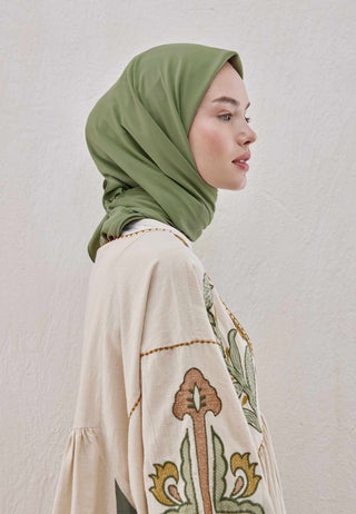 MEDİNE İPEĞİ EŞARP KÜF YEŞİLİ