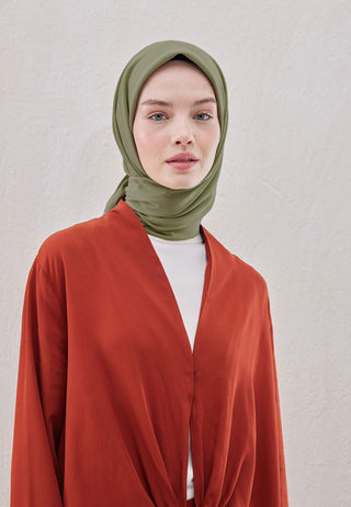 Medina Silk Scarf Pastel Green