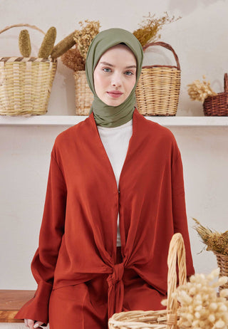 Medina Silk Scarf Pastel Green