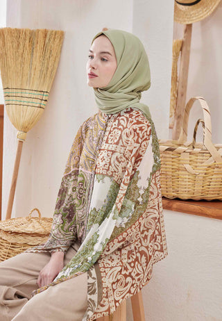 MEDİNE İPEĞİ EŞARP UÇUK YEŞİL