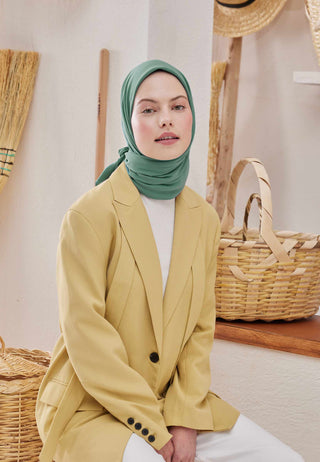 MEDİNE İPEĞİ EŞARP MINT