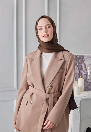 JANJANLI ŞAL ÇİKOLATA KAHVE