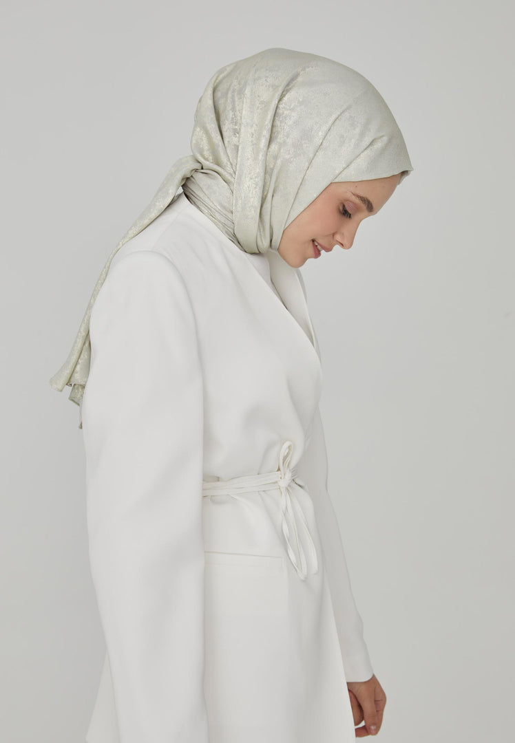 Luxury Shine Hijab White