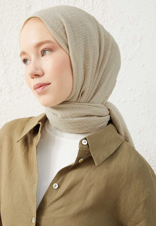 BÜRÜMCÜK ŞAL NATUREL BEJ