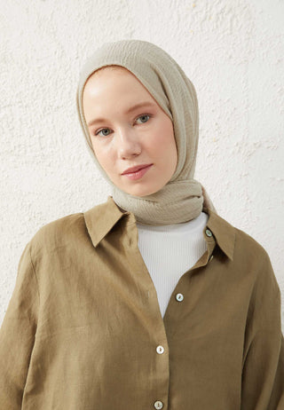 BÜRÜMCÜK ŞAL NATUREL BEJ