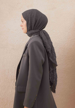 VUAL CRASH ŞAL METALİK GRİ