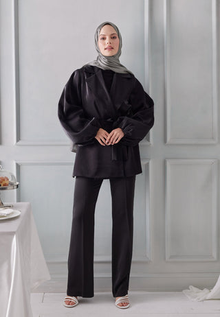 JANJANLI ŞAL KOYU GRİ