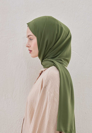 Medina Silk Hijab Khaki