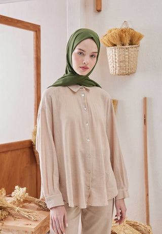 Medina Silk Hijab Khaki