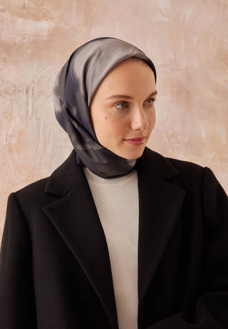 DARCY DESEN PAMUK İPEK EŞARP SİYAH