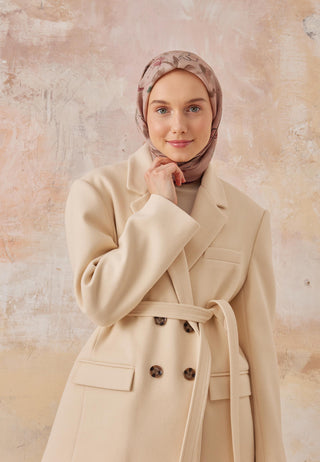 HERA DESEN PAMUK İPEK EŞARP GÜLPEMBE