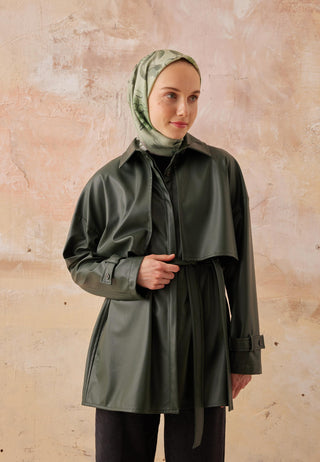 HERA DESEN PAMUK İPEK EŞARP MİSTİK YEŞİL