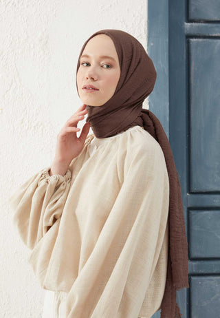 Crinkle Hijab Cocoa