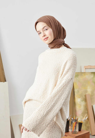 BAMBU EŞARP ÇİKOLATA KAHVE