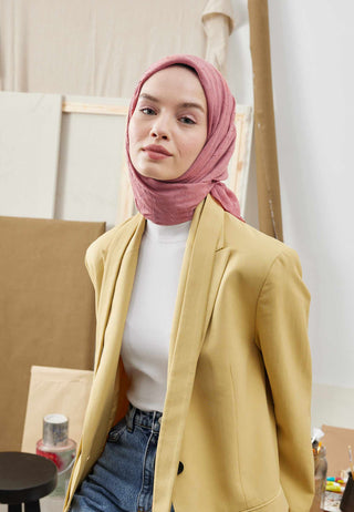 BAMBU EŞARP VINTAGE ROSE