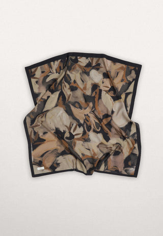 NOA DESEN PAMUK İPEK EŞARP SİYAH